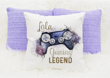 Load image into Gallery viewer, Personalised Gamer Cushions, Gamer Girl Cushion
