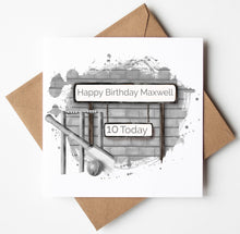 Load image into Gallery viewer, Printed Personalised Rugby Birthday Card
