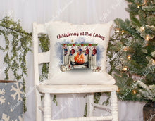 Load image into Gallery viewer, Personalised Christmas Fireplace Cushion
