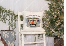 Load image into Gallery viewer, Personalised Christmas Fireplace Cushion
