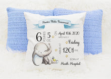 Load image into Gallery viewer, Personalised New Baby Cushion
