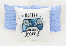 Load image into Gallery viewer, Personalised Gamer Cushions, Gaming Legend Cushion
