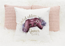 Load image into Gallery viewer, Personalised Gamer Cushions, Gamer Girl Cushion
