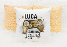 Load image into Gallery viewer, Personalised Gamer Cushions, Gaming Legend Cushion
