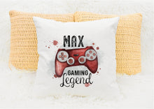 Load image into Gallery viewer, Personalised Gamer Cushions, Gaming Legend Cushion
