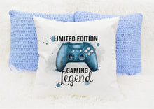 Load image into Gallery viewer, Personalised Gamer Cushions, Gaming Legend Cushion
