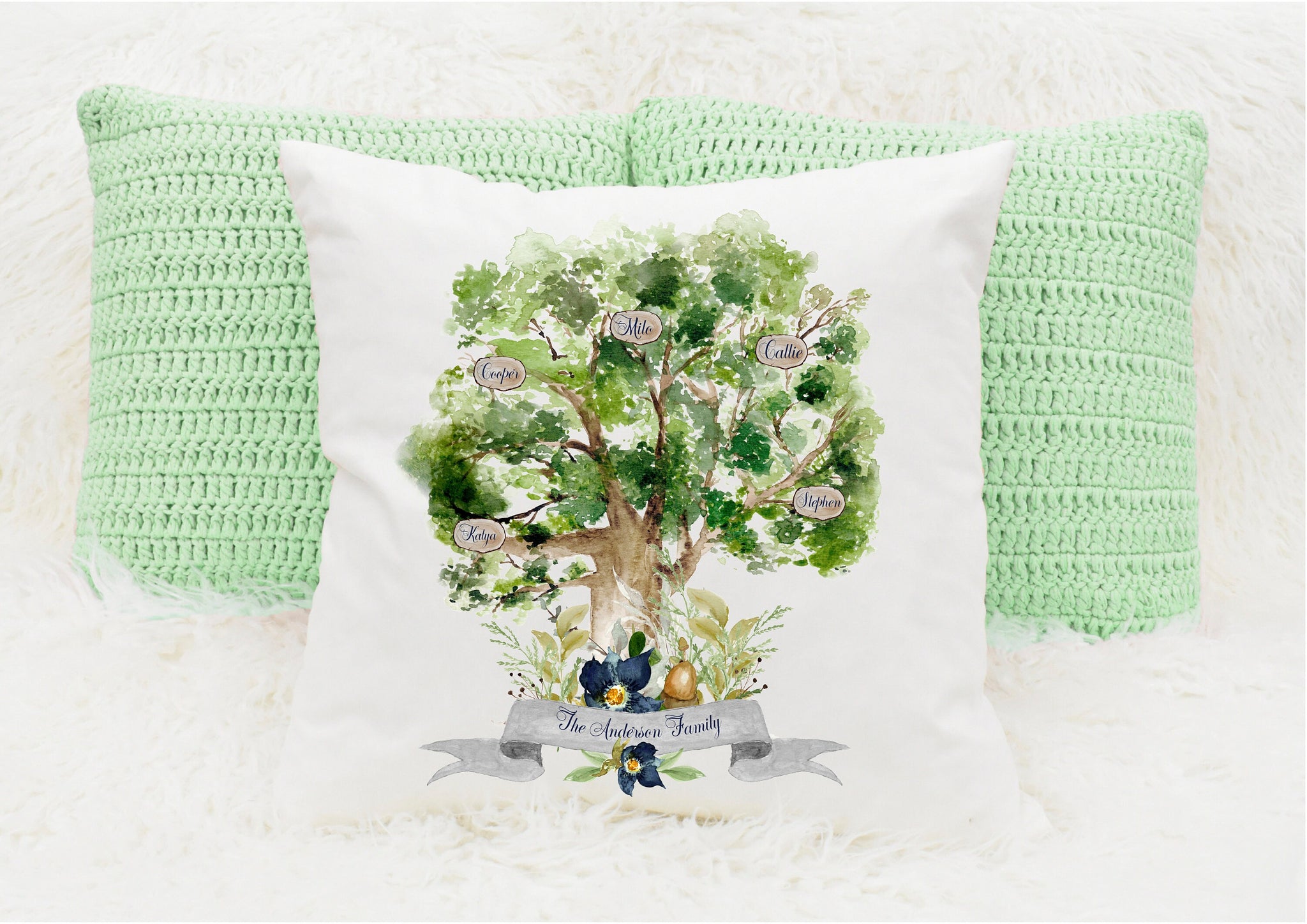 Family Tree Cushion Picture Perfect Gifts UK