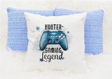 Load image into Gallery viewer, Personalised Gamer Cushions, Gaming Legend Cushion
