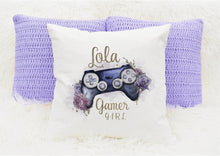 Load image into Gallery viewer, Personalised Gamer Cushions, Gamer Girl Cushion
