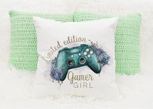 Load image into Gallery viewer, Personalised Gamer Cushions, Gamer Girl Cushion
