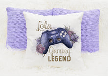 Load image into Gallery viewer, Personalised Gamer Cushions, Gamer Girl Cushion
