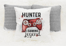 Load image into Gallery viewer, Personalised Gamer Cushions, Gaming Legend Cushion
