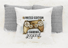 Load image into Gallery viewer, Personalised Gamer Cushions, Gaming Legend Cushion
