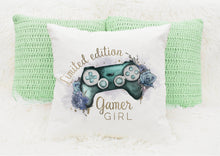 Load image into Gallery viewer, Personalised Gamer Cushions, Gamer Girl Cushion
