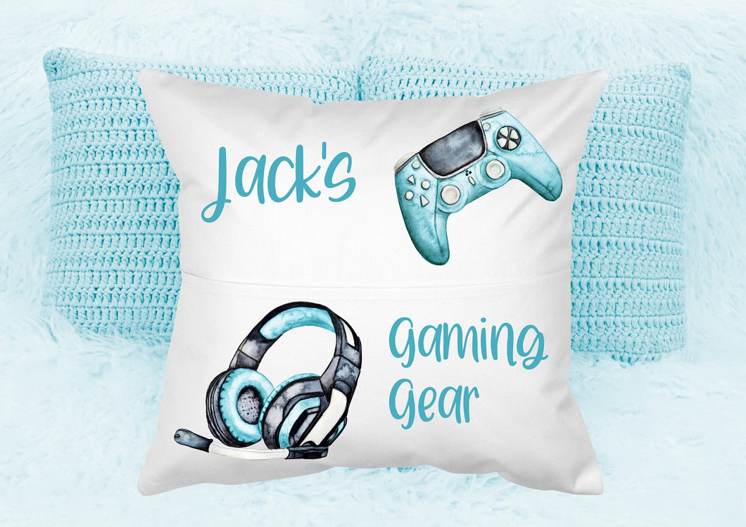 Personalised Gaming Gear Pocket Cushions