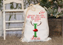 Load image into Gallery viewer, Personalised Santa Sacks - Red &amp; Green
