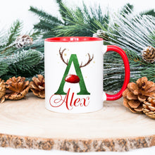 Load image into Gallery viewer, Personalised Christmas Mugs - Red &amp; Green
