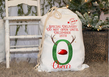 Load image into Gallery viewer, Personalised Santa Sacks - Red &amp; Green
