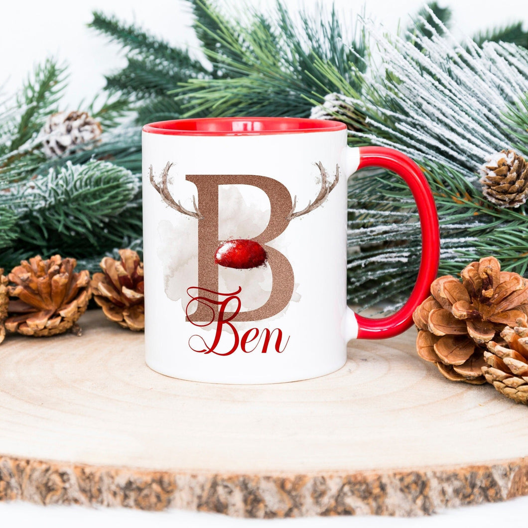 Personalised Christmas Mugs - Red