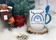 Load image into Gallery viewer, Red Handled Spoon Mug, Personalised Christmas Mug
