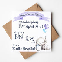 Load image into Gallery viewer, New Baby Cards, Personalised Cards
