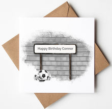 Load image into Gallery viewer, Printed Personalised Golf Birthday Card, Fathers Day Card
