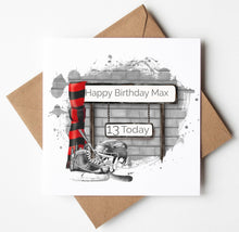 Load image into Gallery viewer, Printed Personalised Golf Birthday Card
