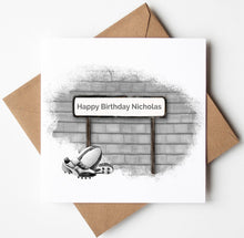 Load image into Gallery viewer, Printed Personalised Golf Birthday Card, Fathers Day Card
