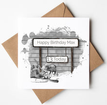 Load image into Gallery viewer, Printed Personalised Golf Birthday Card
