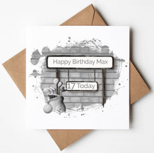 Load image into Gallery viewer, Printed Personalised Golf Birthday Card
