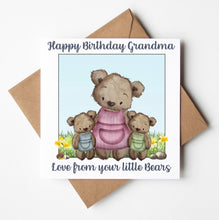 Load image into Gallery viewer, Grandma Birthday Card,  Personalised Birthday Card
