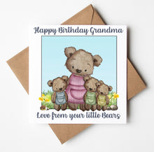 Load image into Gallery viewer, Grandma Birthday Card,  Personalised Birthday Card
