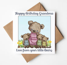 Load image into Gallery viewer, Grandma Birthday Card,  Personalised Birthday Card
