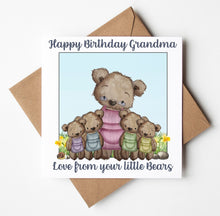 Load image into Gallery viewer, Grandma Birthday Card,  Personalised Birthday Card
