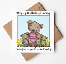 Load image into Gallery viewer, Nanny Birthday Card,  Personalised Birthday Card
