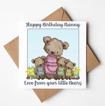 Load image into Gallery viewer, Nanny Birthday Card,  Personalised Birthday Card
