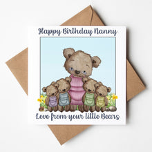 Load image into Gallery viewer, Nanny Birthday Card,  Personalised Birthday Card
