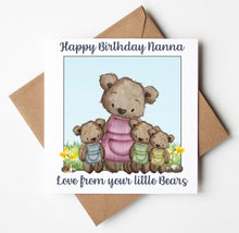 Load image into Gallery viewer, Nanna Birthday Card,  Personalised Birthday Card
