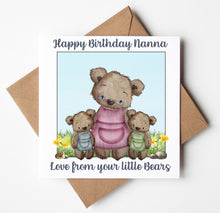 Load image into Gallery viewer, Nanna Birthday Card,  Personalised Birthday Card
