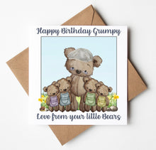 Load image into Gallery viewer, Grumpy Birthday Card,  Personalised Birthday Card
