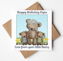 Load image into Gallery viewer, Papa Birthday Card,  Personalised Birthday Card
