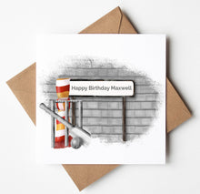 Load image into Gallery viewer, Printed Personalised Bowls Birthday Card
