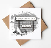 Load image into Gallery viewer, Printed Personalised Hockey Birthday Card
