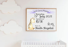 Load image into Gallery viewer, Personalised Nursery Print
