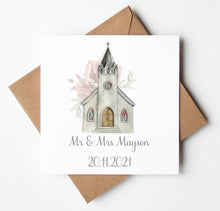 Load image into Gallery viewer, Personalised Wedding Card, printed personalised card
