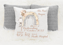 Load image into Gallery viewer, Personalised New Baby Cushion
