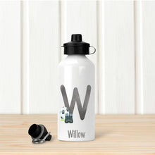 Load image into Gallery viewer, Personalised Water Bottle, Stainless Steel Water Bottle, Football Player Water Bottle
