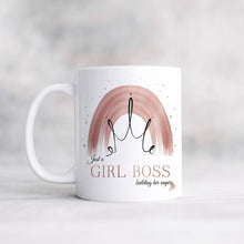 Load image into Gallery viewer, Personalised Mug, Rainbow Mugs, Girl Boss Mug

